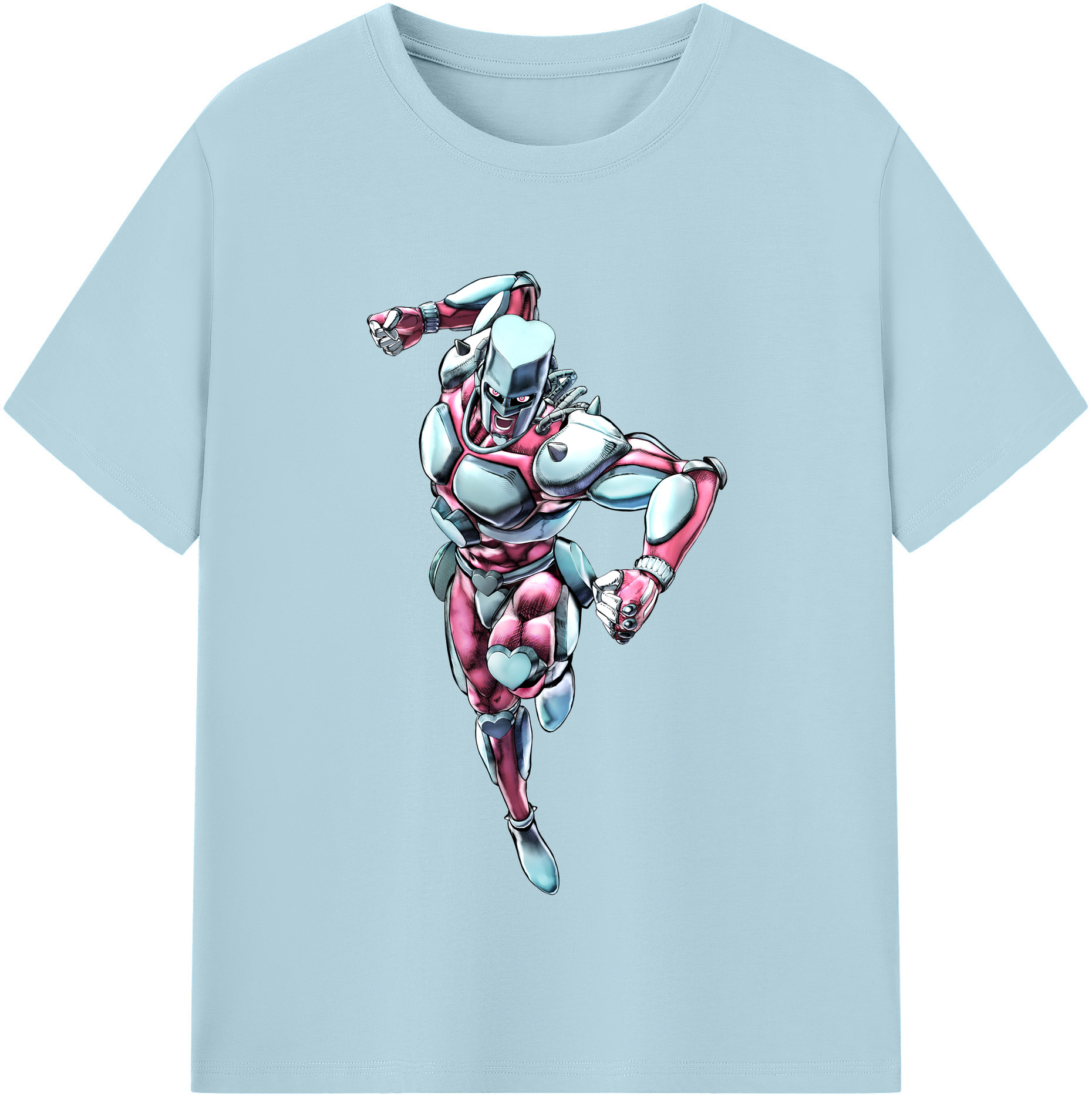 （画像用） ジョジョの奇妙な冒険 ひがしかた じょうすけ JoJo's Bizarre Adventure Higashikata Josuke 綿100％半袖Tシャツ（フロントプリント）